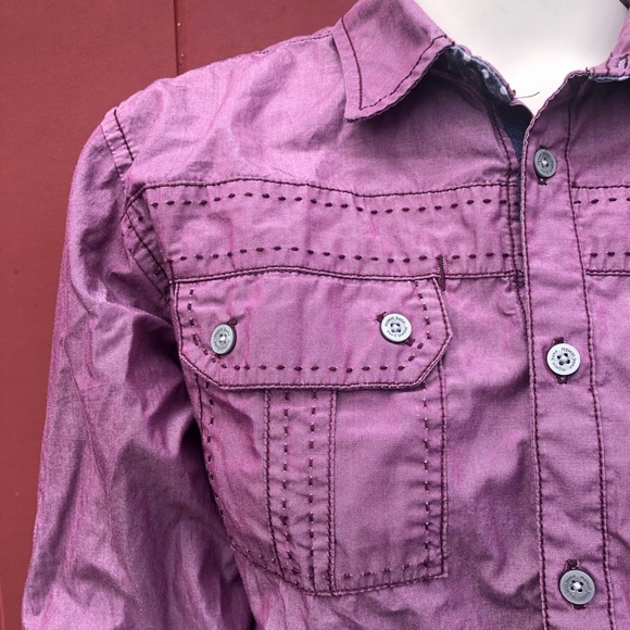Request Purple Button Up size Large - Picture 4 of 8